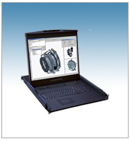 1U Rackmount LCD Keyboard