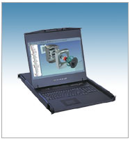 1U WideScreen LCD Keyboard