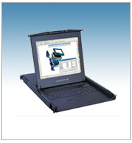 1U DVI LCD Keyboard