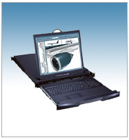 1U Dual Slide LCD Keyboard