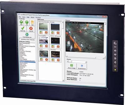 RP920-DVI Cyberview 9U 20" DVI Rackmount LCD Monitor