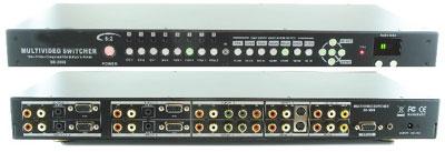 8x2 Multi Video Format Routing Video Switcher Scaler