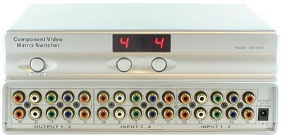 Shinybow SB-5470 4x2 Component Video/Stereo Audio HDTV Matrix Routing Switcher