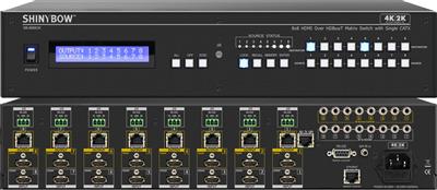 Shinybow SB-5688CK 8x HDMI Inputs / 8x HDMI & 8x HDBaseT™ Outputs - UHD 4K2K Matrix Routing Switch w/ EDID Management/Learning
