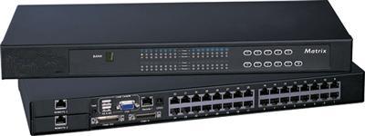 Matrix KVM Switch over CAT5 1U Rackmount 3X32