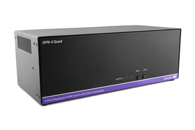 DPN-4Quad 4-Port quad-head DisplayPort KVM Switch with USB 2.0 and Stereo Audio Support