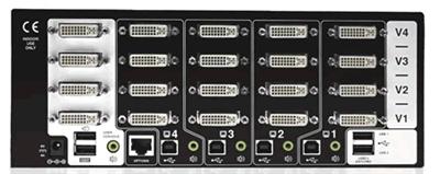 AV4PRO-DVI-QUAD-US AdderView Pro 4 Port Quad Head Dual link DVI-I with USB True Emulation Technology