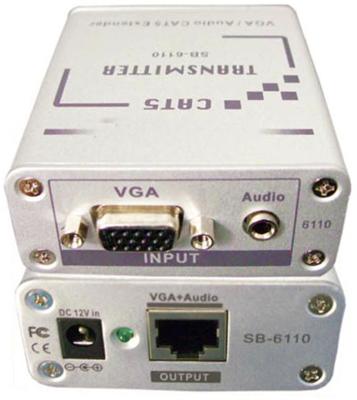 Shinybow SB-6110T CAT5/6 - VGA RGBHV HDTV- Stereo Audio Transmitter