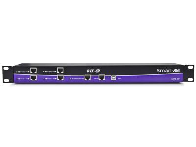 DVX-4PS SmartAVI Quad DVI Extender with USB, Audio, and RS232 over Cat6 STP Cable up to 275ft