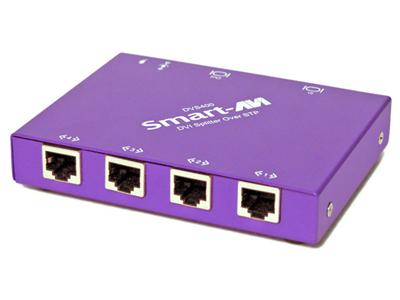 DVS-400S DVI Extender Splitter over CAT6 STP Cable, 4 Ports