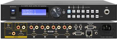 Shinybow SB-5604UA 4x2 (Mirrored) HDMI Routing Switcher (4K2K@60Hz) with Audio