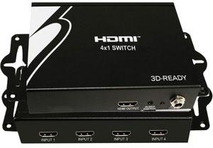4 Port HDMI Switch 3D Ready with Remote Control