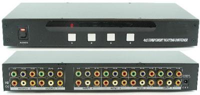 Shinybow SB-5466 4x2 Component(YPbPr/YCbCr)/Digital/Audio Switcher + IR