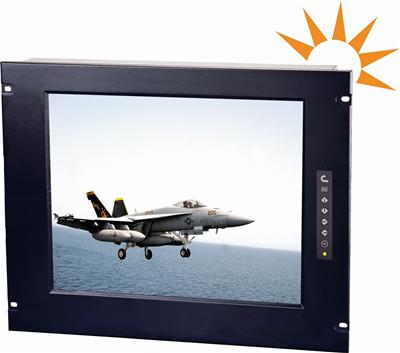 8U 19" Sunlight Readable High Brightness Rackmount LCD Monitor