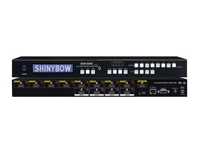 Shinybow SB-5648LCM 4x8 HDMI Matrix Routing Switcher w/ Full EDID Management/Learning