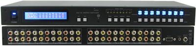 Shinybow SB-5548LCM 8x8 Composite Video Stereo/Digital Audio Matrix Routing Switcher