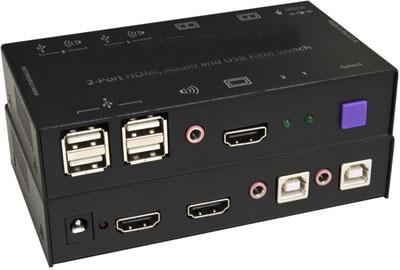 HKM-02S SmartAVI 2 Port HDMI KVM Switch with Audio