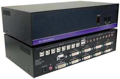 DVN-8PS SmartAVI 8 Port USB DVI KVM Switch with Audio