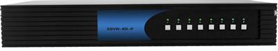 8-Port Dual-head Secure Pro DVI-I KVM Switch with KB/Mouse USB emulation and CAC port