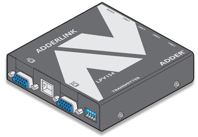 ALPV154T 4 Way Line Powered VGA Extender to 150 meters USB Powered at Transmitter