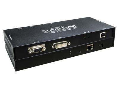SmartAVI SDX-Plus-S HDBaseT DVI KVM Extender with USB, RS232 and Infra Red control up to 330ft over a single Cat5e/Cat6 Cable