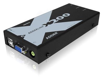 Adder X200 Extender Pair - USB/VGA with Audio, 100 Meters