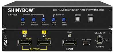 Shinybow SB-5652K 1x2 HDMI - UHD 4K2K Distribution Amplifier w/ Scaler