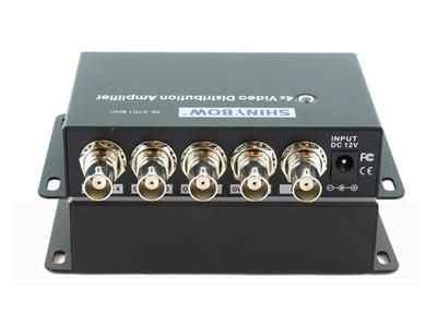 Composite Splitter Distribution Amplifier BNC Connectors, 4 Ports---