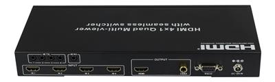 HDMI Quad Screen Multiviewer with seamless switching
