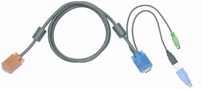 KVM Switch Combo USB and PS2 Cable 6ft