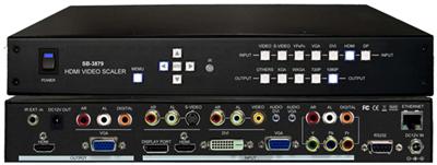 7x2 Multi Format HDMI Video Scaler Selector Switch with VGA and HDMI outputs