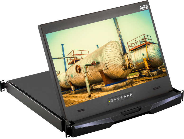 RP-K119 CyberView 1U 18.4 inch 4K LED backlit LCD Display Drawer product image