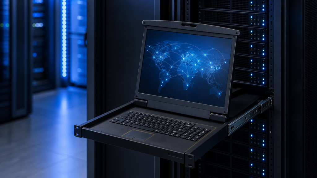 Control an Entire Network in Just 1U of Rack Space with a 1U Rack Monitor