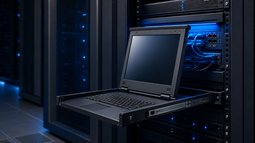 KVM Switch Monitor Solutions in USA | 1U Rackmount LCD