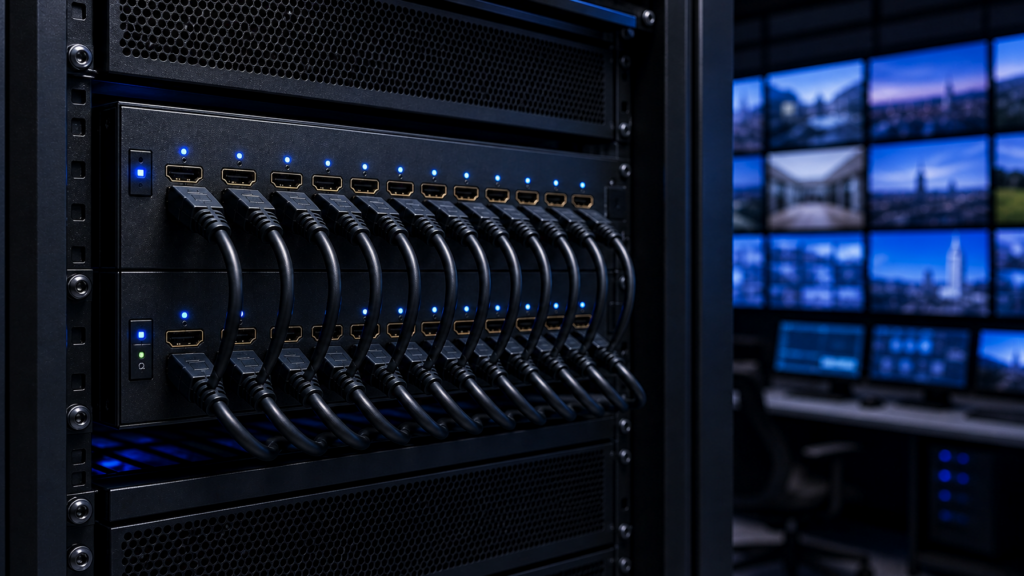 Simplify the Routing of Video and Audio Signals from Varied Input Sources with an HDMI Matrix Switcher