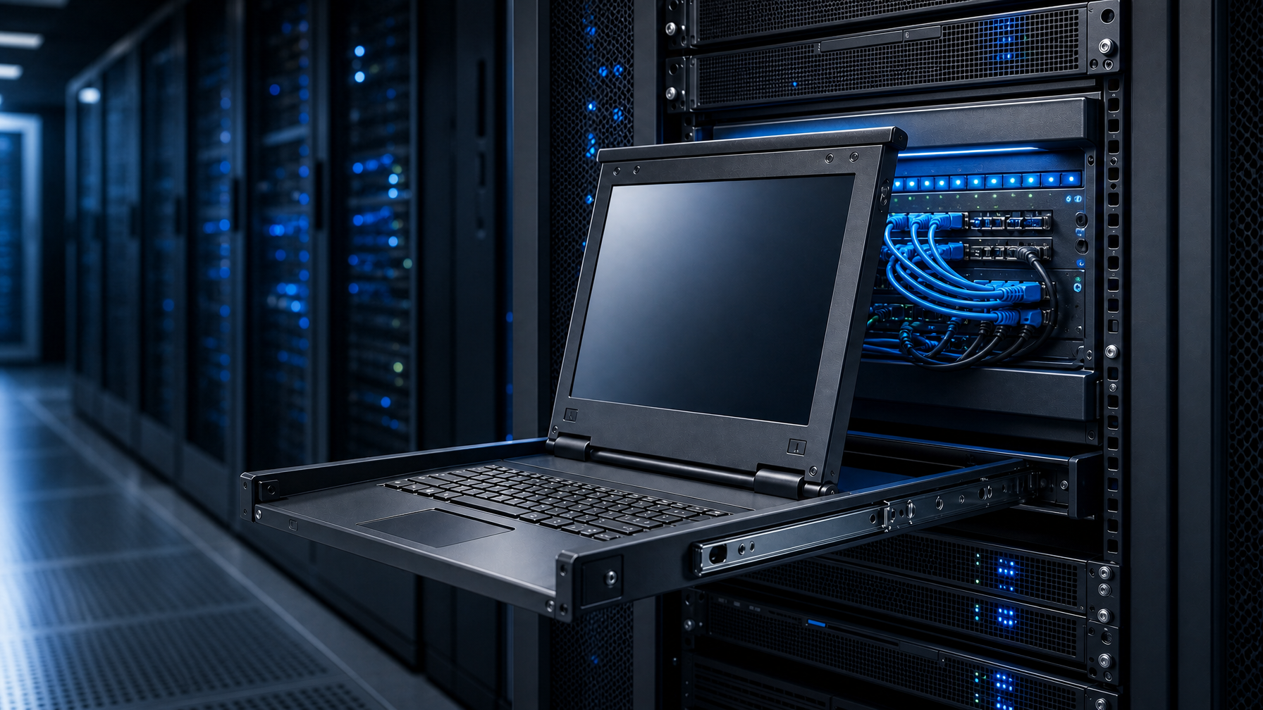 Best Buy KVM Switch for Data Centers with 1U Rackmount LCD Keyboard