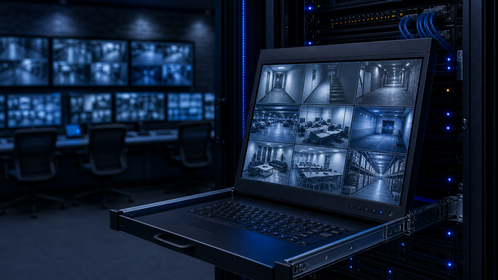 Why Rack Mount TV Monitors Are Ideal for Surveillance Systems