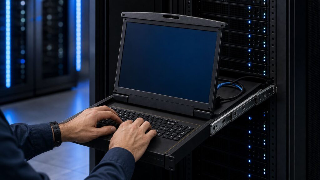Rackmount Monitor Keyboard for Efficient Server Control